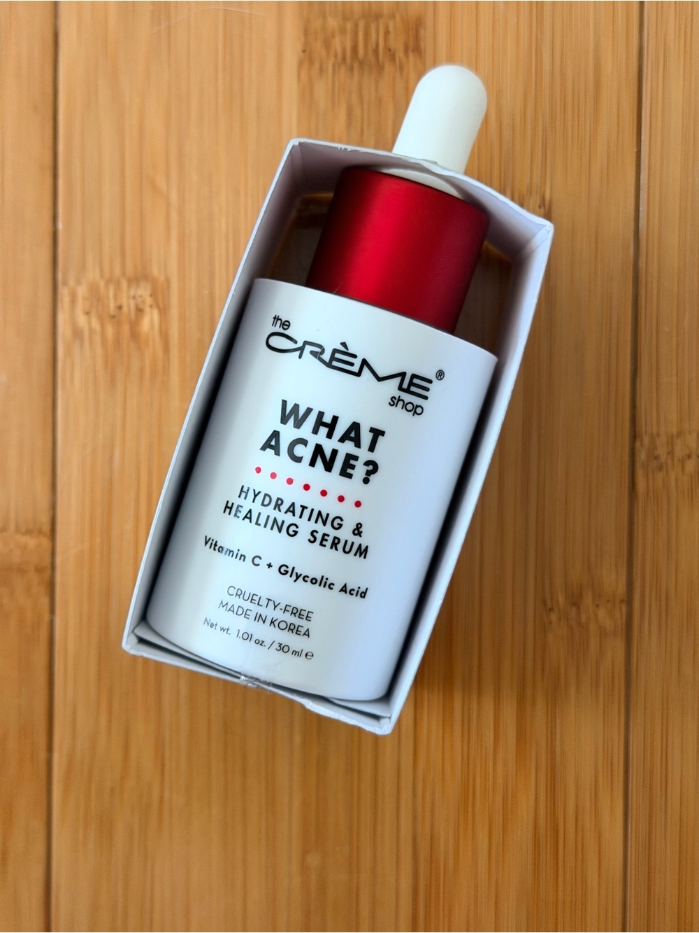 NIB The Crème Shop “What Acne?” Hydrating & Healing Serum